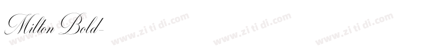 Milton Bold字体转换